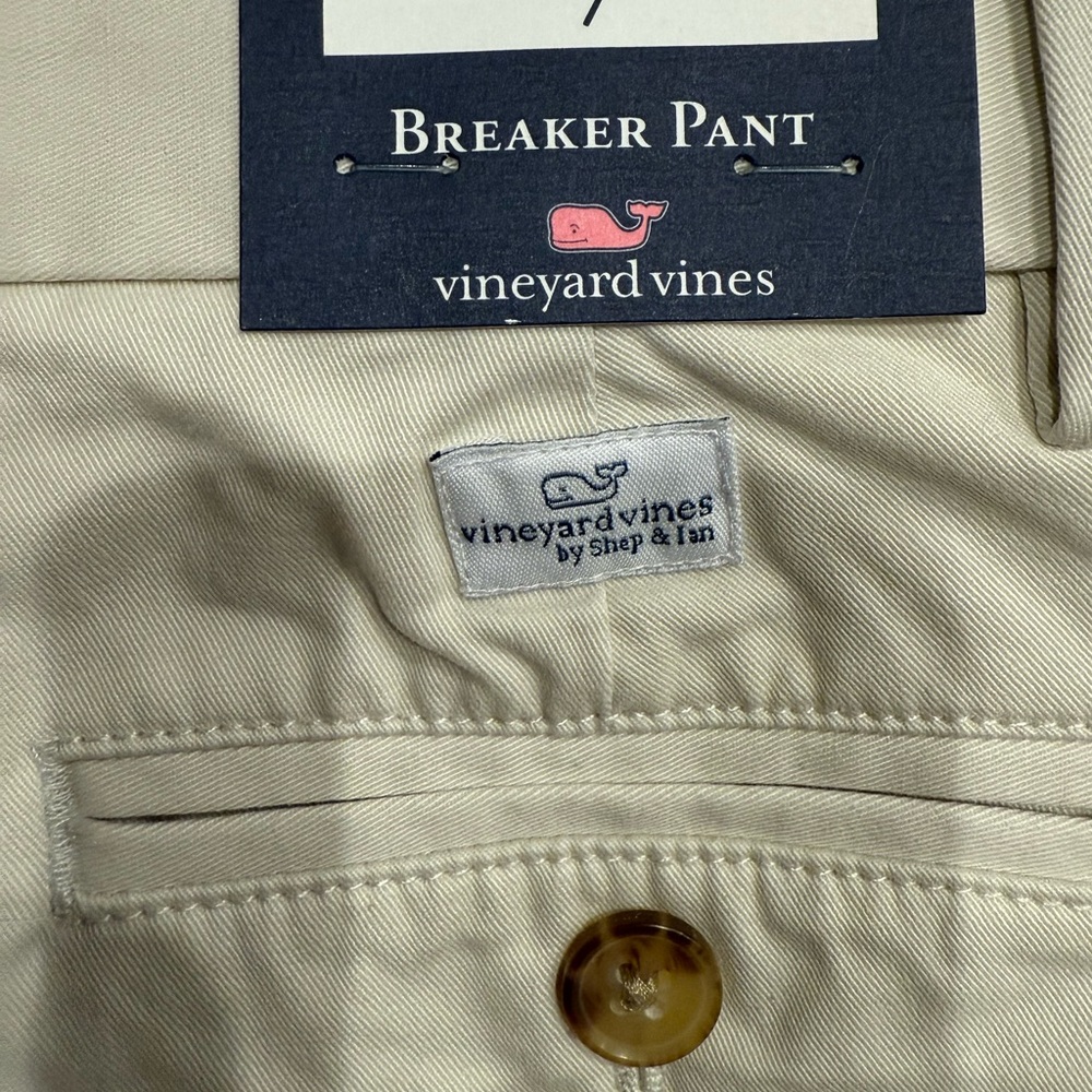 NWT Vineyard Vines Breaker Pants Stone Boys 7 - Picture 3 of 4